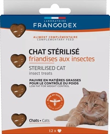 Skanėstas katėms Francodex Complementary Feed Sterilised, žuvis, 12 vnt.