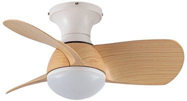Griestu ventilators ar lampu CristalRecord Epona CCT, 20 W, 1 gab.