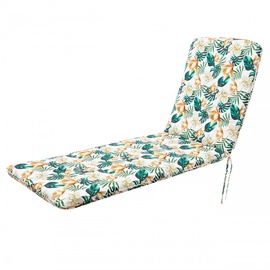 Kėdės pagalvėlė Hobbygarden Amelia 3D, balta/žalia, 113 x 60 cm