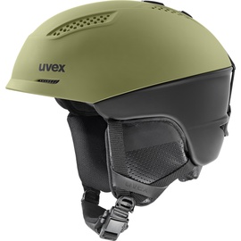Лыжный шлем Uvex Ultra Pro, черный/зеленый, 55-59 см