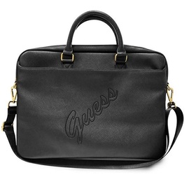 Сумка для ноутбука Guess Saffiano Script, черный, 15″