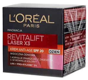Dienas krēms L'Oreal Revitalift Laser X3, 50 ml, sievietēm