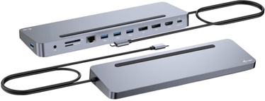 Portu replikators i-Tec Metal Ergonomic, sudraba
