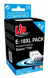 Printera kasetne Uprint E-18XL, melna/daudzkrāsaina, 39 ml