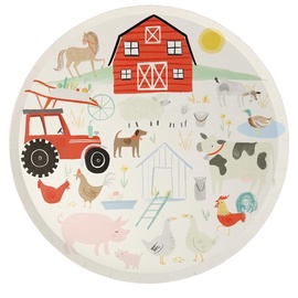 Одноразовая тарелка Meri Meri On The Farm, Ø 260 мм, 8 шт.