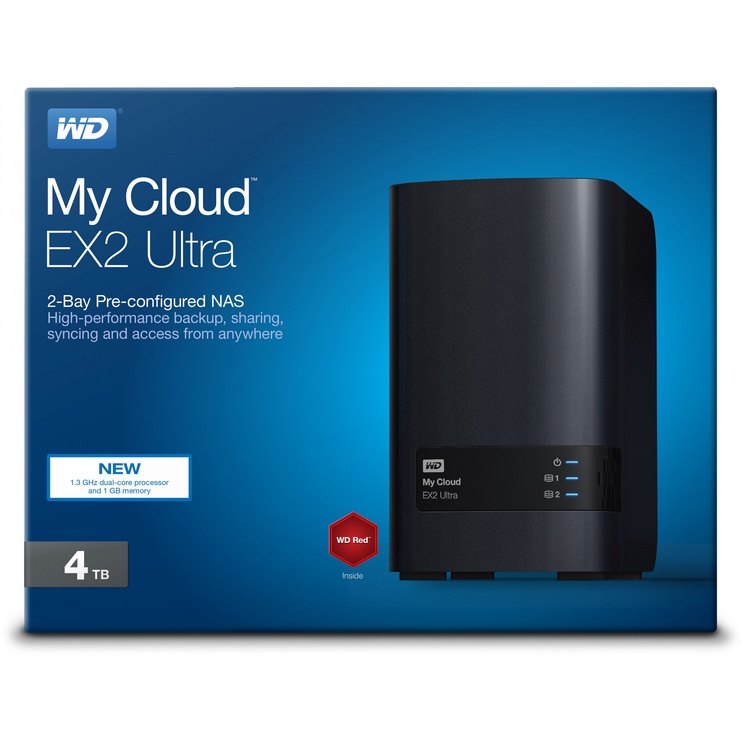 Сетевое хранилище данных Western Digital My Cloud EX2 Ultra, 4000 ГБ