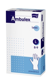 Перчатки Matopat Ambulex Latex, опудренные, L, 100 шт.