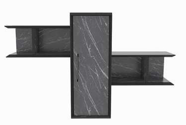 Seinariiul Kalune Design Olida, must, 35 cm x 118.6 cm x 51.8 cm