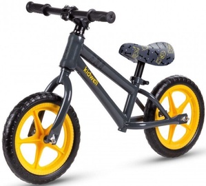 Balansinis dviratis Kidwell Mundo Dogs, geltonas/pilkas, 12"