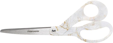 Ножницы Fiskars Gold Marble, простые, золотой/белый