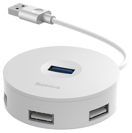 USB jaotur Baseus CAHUB-F02 USB male, 4 x USB female, valge