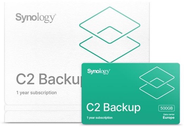 Programinė įranga Synology C2 Storage Backup 500GB 1 Year Licence