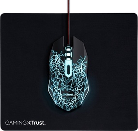 Žaidimų pelė Trust GXT Gaming Mouse and Mousepad, juoda