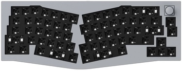 Компьютерная клавиатура Keychron Q8 (Alice Layout) QMK Barebone Knob, 136 мм x 358 мм x 31.5 мм, серый