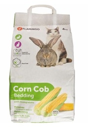 Kaķu pakaiši organiskās (necementējošās) Flamingo Corn Cob Bedding, 4 kg, 10 l