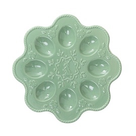 Servēšanas šķīvis Homla ADELIA, 23 cm, zaļa, dolomīts