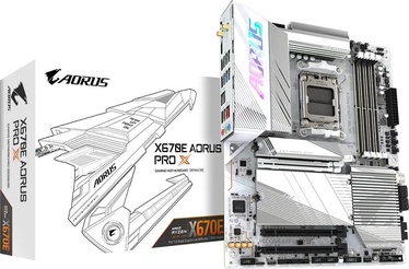 Pagrindinė plokštė Gigabyte X670E AORUS PRO X