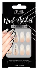 Liimitavad küüned Ardell Nail Addict Nude Light Crystals, 27 tk