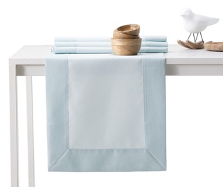 Galda celiņš DecoKing Pure BRD, gaiši zila, 250 x 40 cm