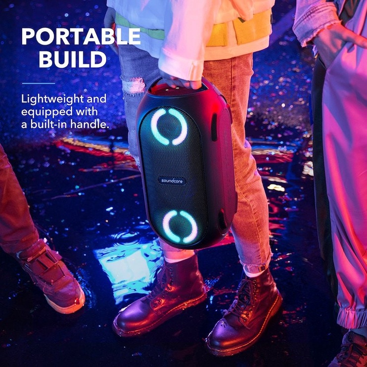 Bezvadu skaļrunis Soundcore Rave Mini, melna, 80 W