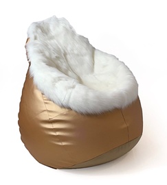 Sēžammaiss Go Gift Glamour XL PUFGGFSAK0207, zelta/balta