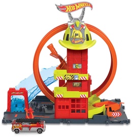 Автомобильная трасса Mattel Hot Wheels Super Loop Fire Station HKX41