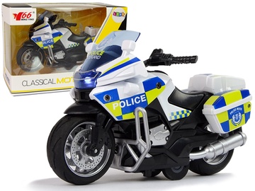 Žaislinis motociklas Lean Toys Classical Moto MY66 12257, mėlyna/balta