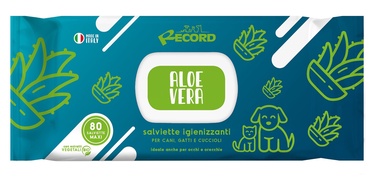 Salvrätikud karvkattele Record Aloe Vera 10870688, 80 tk