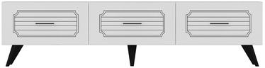 TV staliukas Kalune Design Calandra, baltas, 180 cm x 31.8 cm x 45 cm