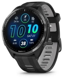 Viedais pulkstenis Garmin Forerunner 965, melna