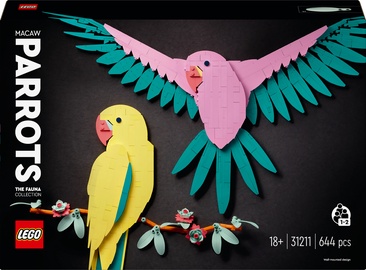 Konstruktors LEGO® Art Faunas kolekcija – Makao papagaiļi 31211
