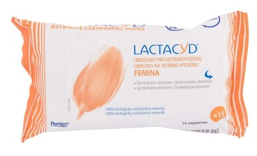 Intīmās higiēnas salvetes Lactacyd Femina, 15 gab.