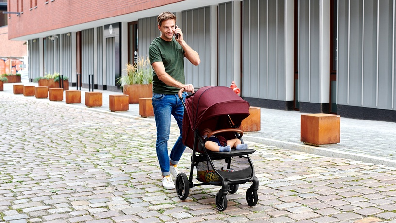 Sportinis vežimėlis KinderKraft Grande LX, raudonas