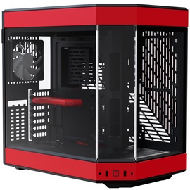 Корпус компьютера Hyte Y60, черный/красный
