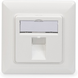 Сетевые продукты Digitus Wallplate for Keystone Modules German type, белый