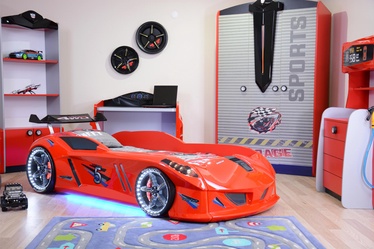 Детская кровать Kalune Design Speedy, красный, 235 x 130 см