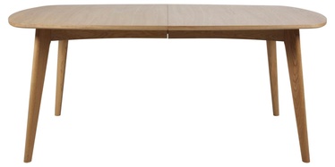 Обеденный стол c удлинением Actona Marte Rectangular, дубовый, 1800 мм x 1020 мм x 760 мм