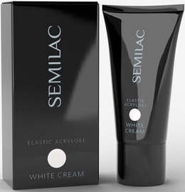 Лак-гель Semilac Elastic Acrygel White Cream, 30 г