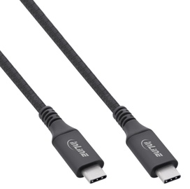 Įkroviklis InLine USB4 USB Type-C, USB Type-C, 1 m, juoda