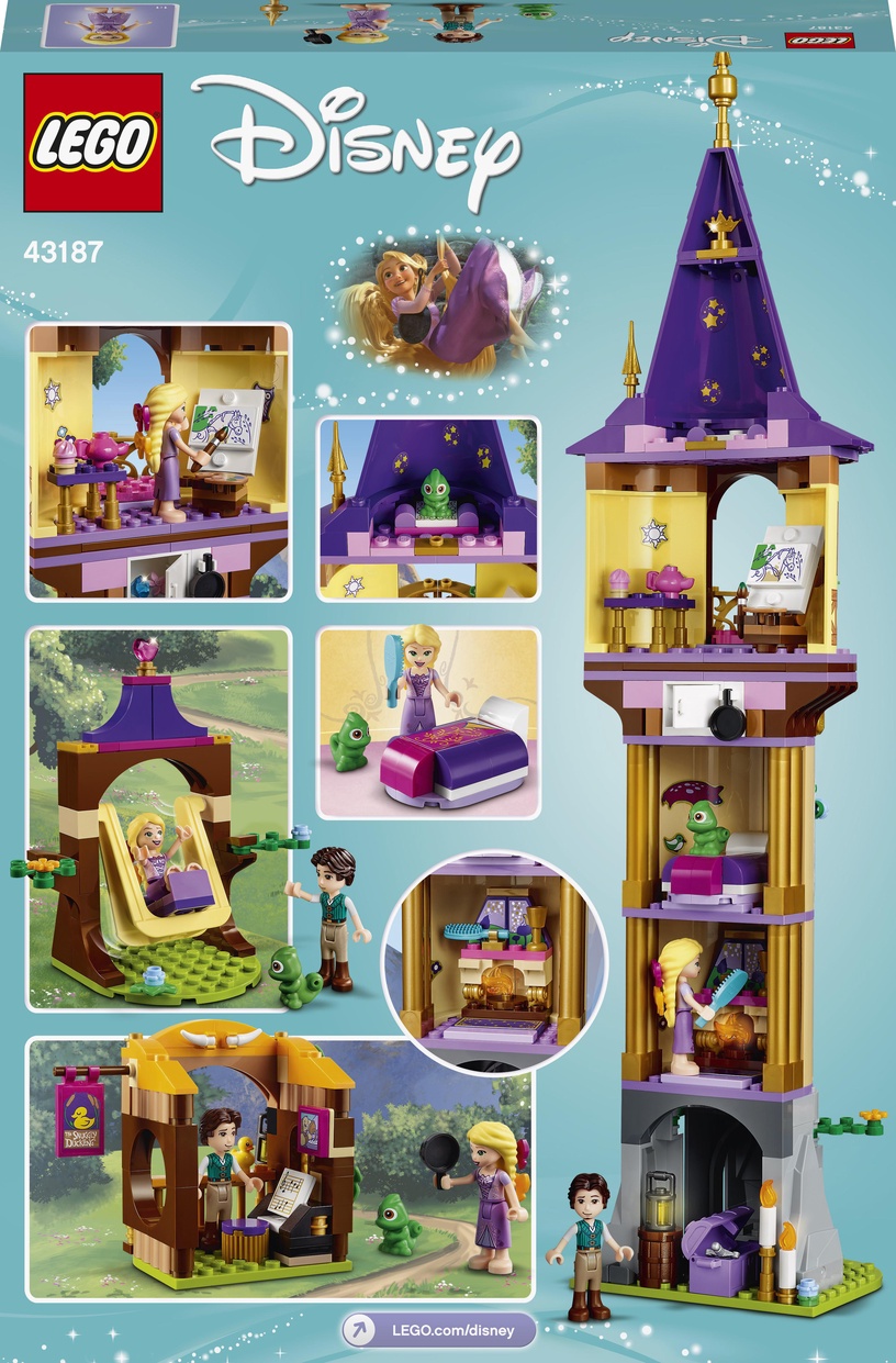 Konstruktor LEGO® │ Disney Rapuntsli torn 43187, 369 tk