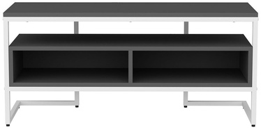 TV galds Kalune Design Merrion, balta/antracīta, 35 cm x 110 cm x 49.9 cm