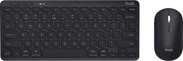 Комплект клавиатуры и мыши Trust Lyra Английский (US), черный, беспроводная