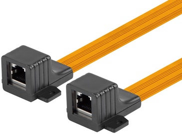 Kaabel Lanberg RJ-45 Inline Coupler ADS-RJ45-RJ45-505, kollane, 0.44 m