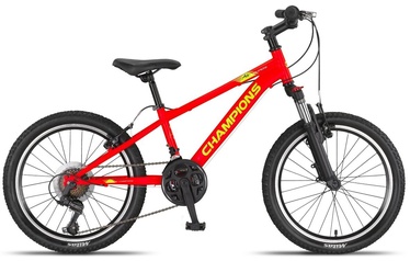 Детский велосипед Champions Kaunos 20 VB, желтый/oранжевый, 11", 20″