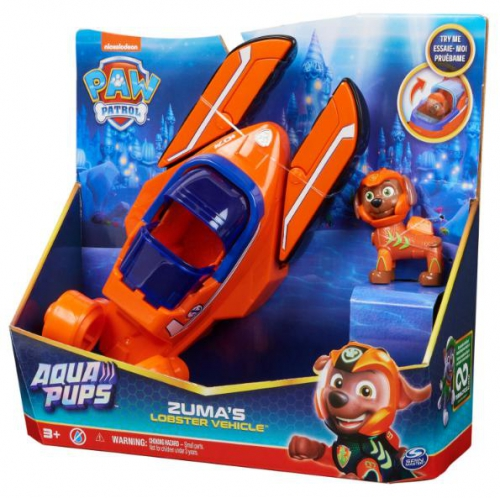 Водная игрушка Paw Patrol Aqua Pups Zuma, синий/oранжевый
