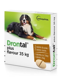 Пищевые добавки для собак Vetoquinol Drontal XL