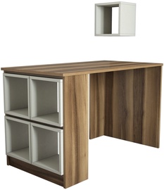 Galds Kalune Design Box 845HCT3806, valriekstu/krēmkrāsa