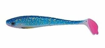 Резиновая рыбка Jaxon Dominator 1215304, 11 см, синий/розовый