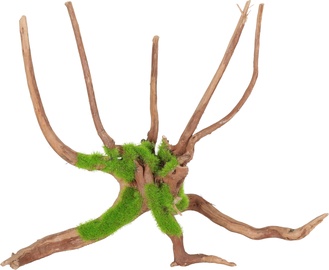 Декорация аквариума Zolux Ki Pouss Spider Root, 0.24 кг, коричневый/зеленый, 27.5 см, M