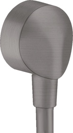 Savienojuma elements Hansgrohe FixFit Wall outlet E Brushed Black Chrome 27454340, 6 cm